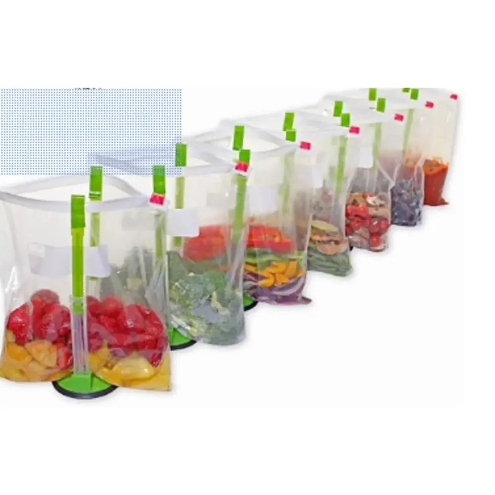 Jokari Adjustable Baggy Rack Stand Food Storage Bag Holder